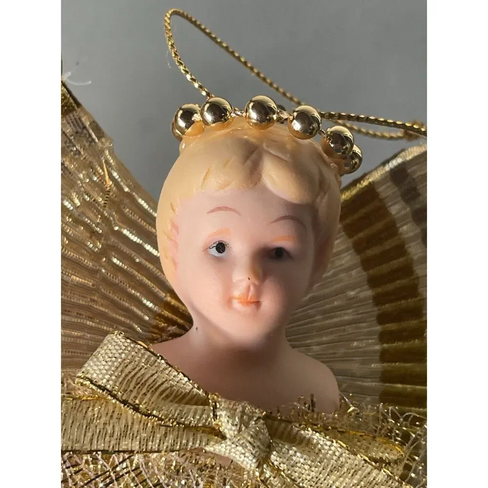 Vintage Christmas Angel Ornament 8
